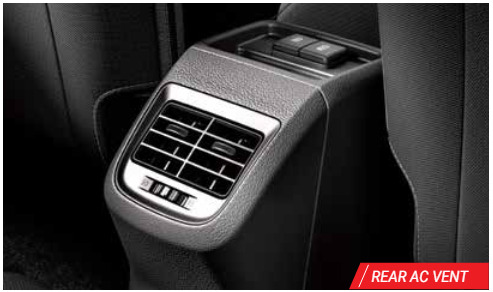 Second Row AC Vents