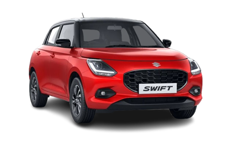 Sizzling Red With Bluish Black Roof