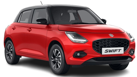 Sizzling Red with Midnight Black Roof