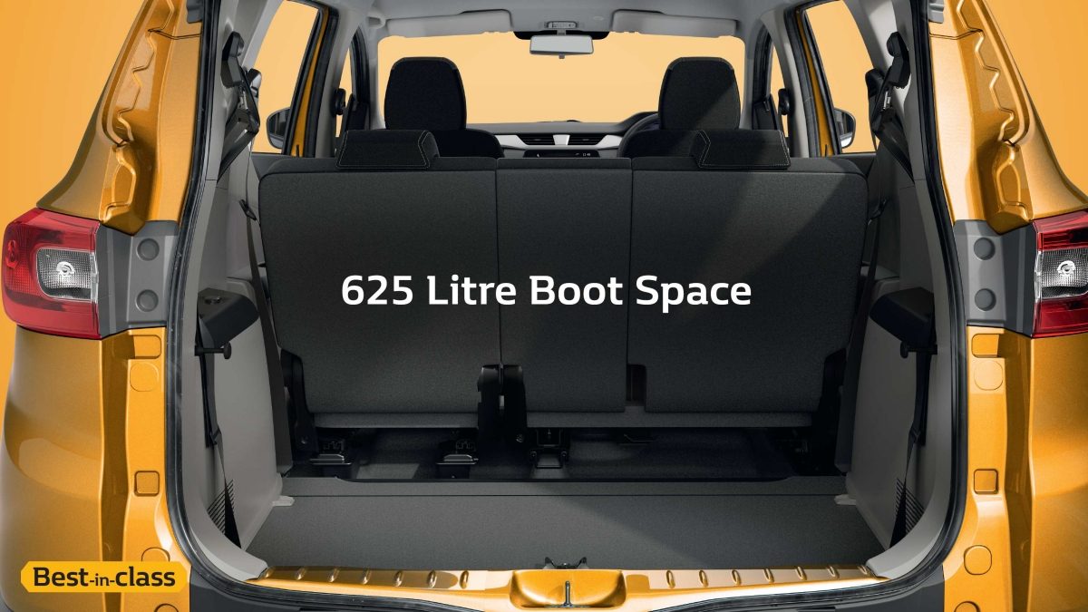 Boot Space with foldable Seats