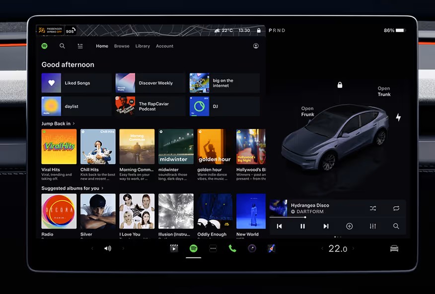 Infotainment System Display
